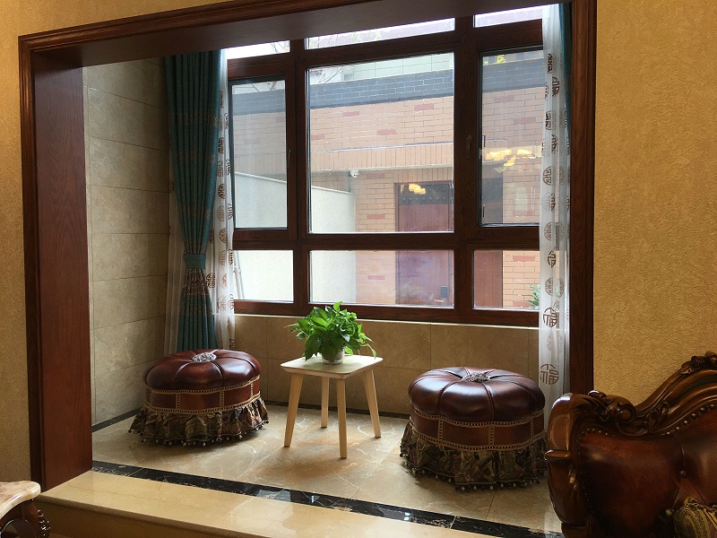 定制鋁包木窗實拍