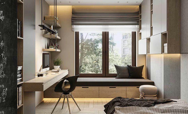 定制隔音鋁包木門窗展示