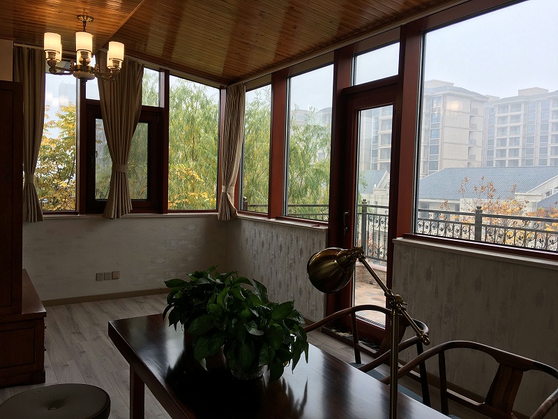 定制鋁包木門窗實(shí)拍