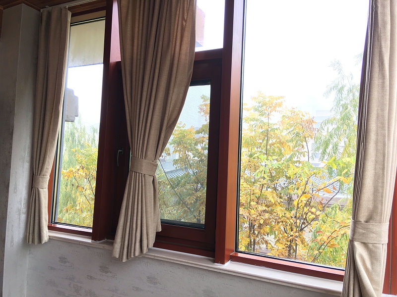 定制鋁包木門窗實(shí)拍