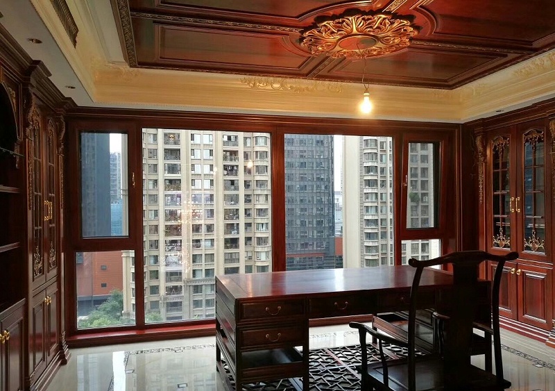 定制鋁包木門窗產品實拍